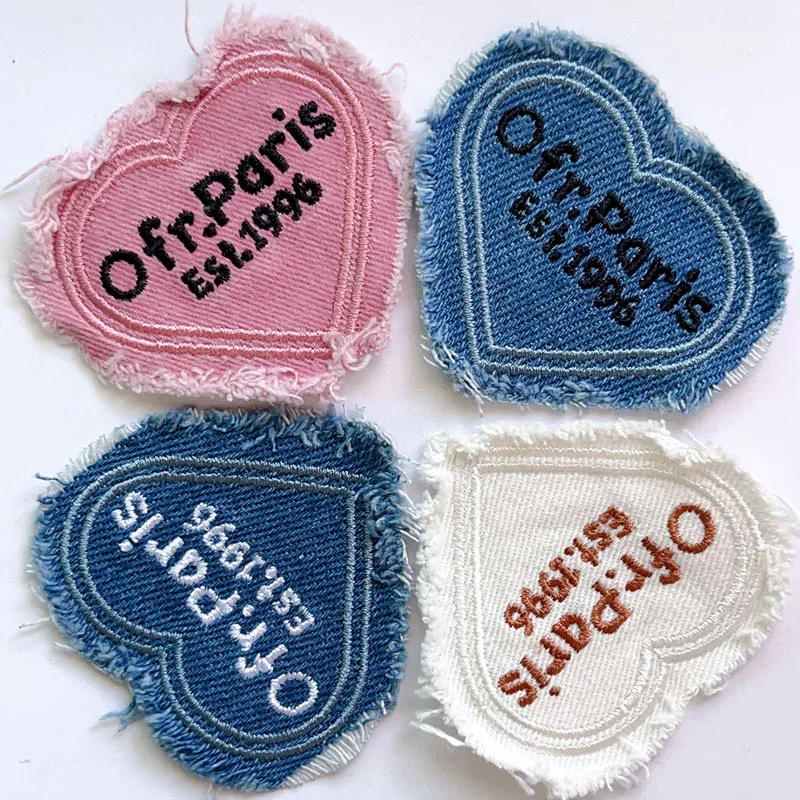 Embroidery Artist - Аппликация в виде розового сердца для