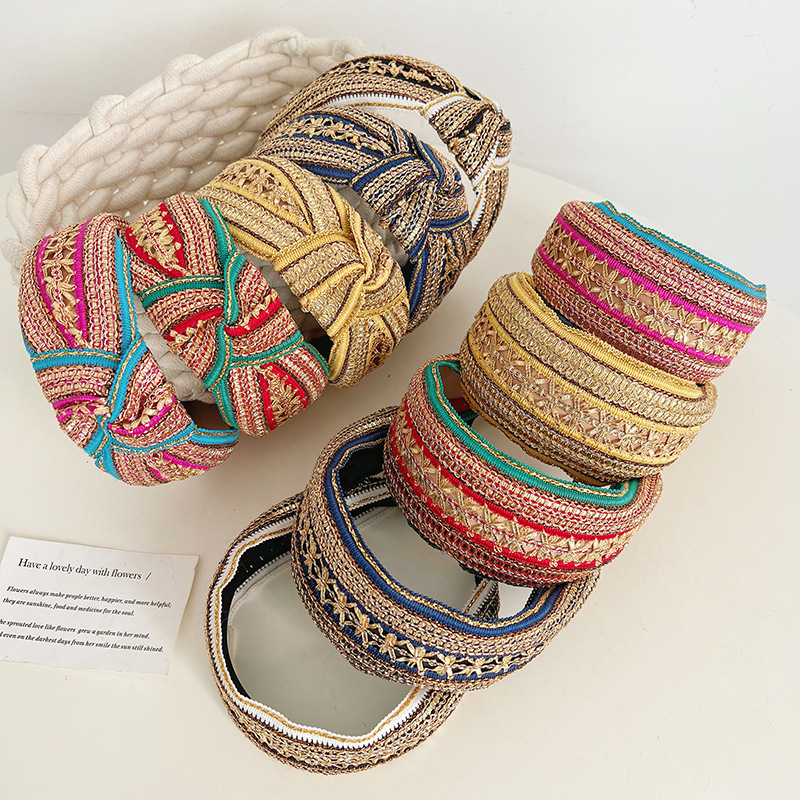 Женская винтажная повязка на г – обзор и цена Embroidery Knot