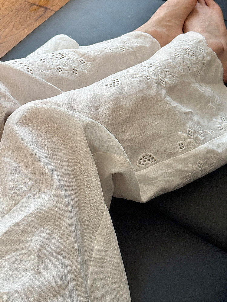 Брюки женские летние в японско – обзор и цена Embroidery Artist