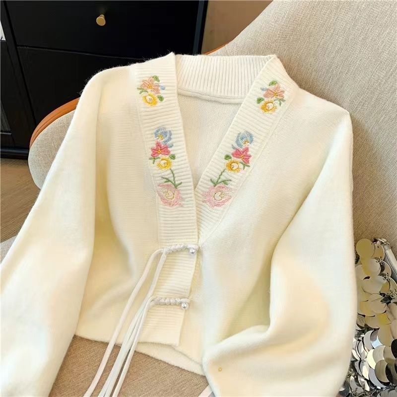 Кардиган женский с v-образным  – обзор и цена Embroidery Online