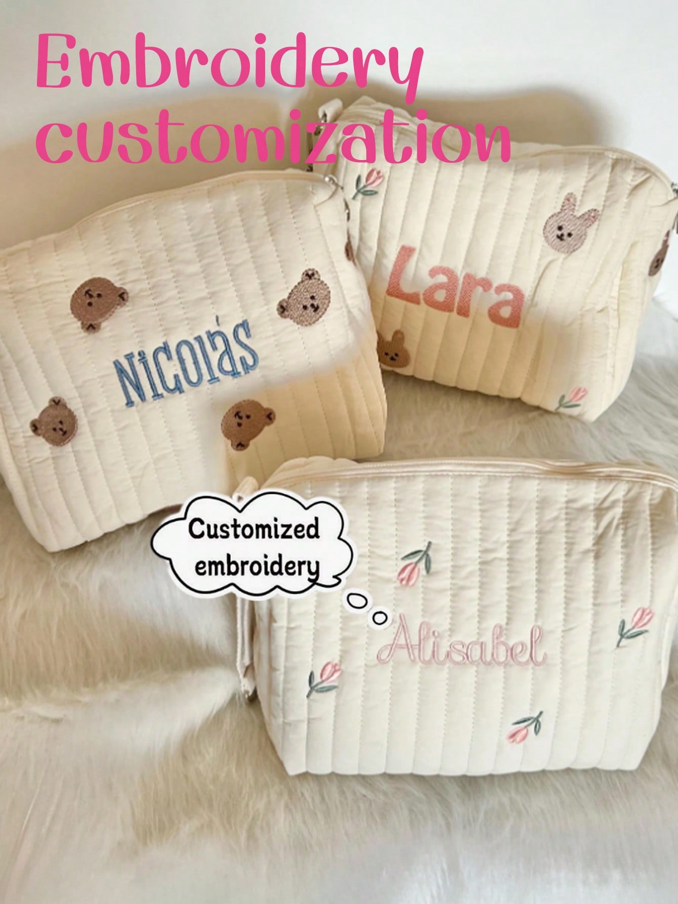 Сумка для подгузников с вышивк – обзор и цена Embroidery Names